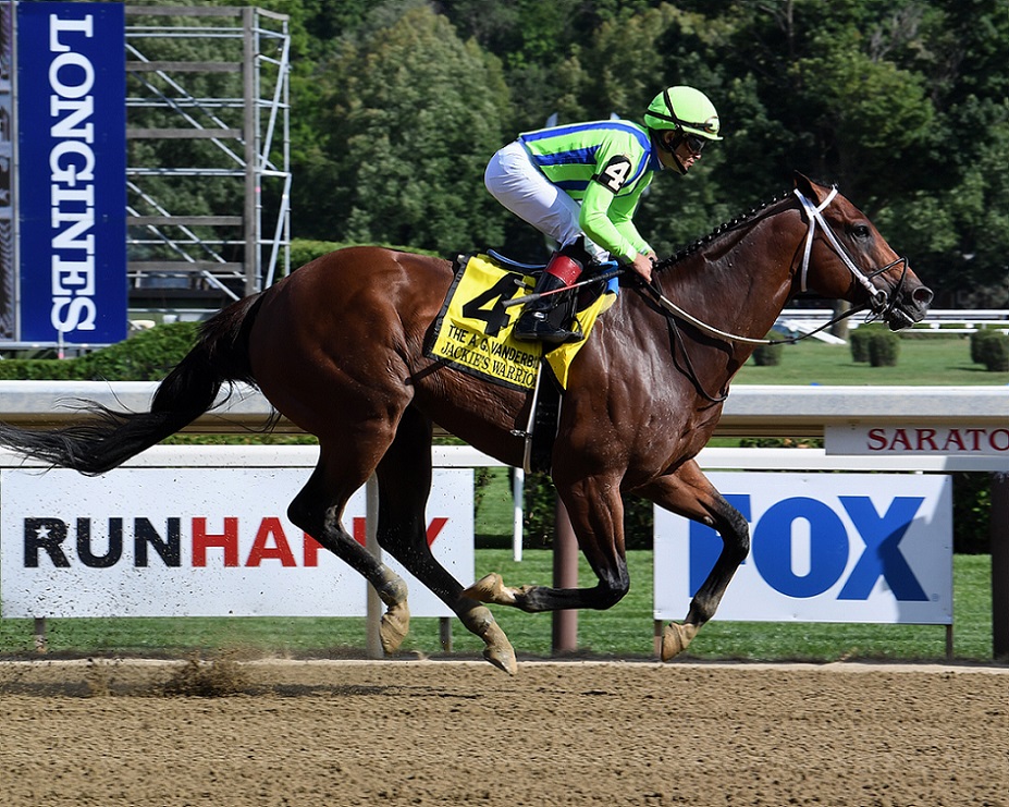Jackie´s Warrior, horse, J & J Stables en Kentucky, Alfred Vanderbilt Hándicap, sábado, 30 de julio de 2022, Saratoga. Foto: Coglaniese Photo & Susie Raisher