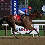 Just Cindy, horse, Clarkland, Schuylerville Stakes, jueves, 14 de julio de 2022, Saratoga. Foto: Coglaniese Photo & Susie Raisher