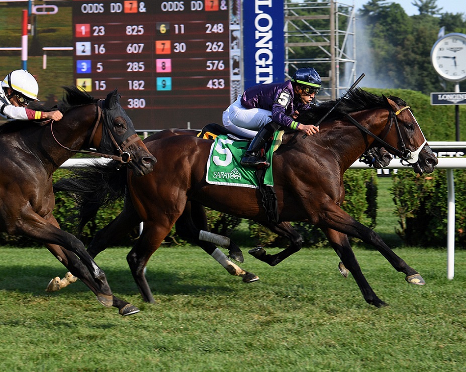 Golden Pal, horse, John y Mrs. Magnier, Troy Stakes, viernes, 5 de agosto de 2022, Saratoga. Foto: Coglaniese Photo & Susie Raisher
