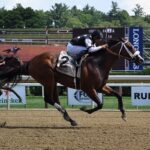 Naughty Gal, horse, Into Mischief, Adirondack Stakes, domingo, 7 de agosto de 2022, Saratoga. Foto: Coglaniese Photo & Susie Raisher