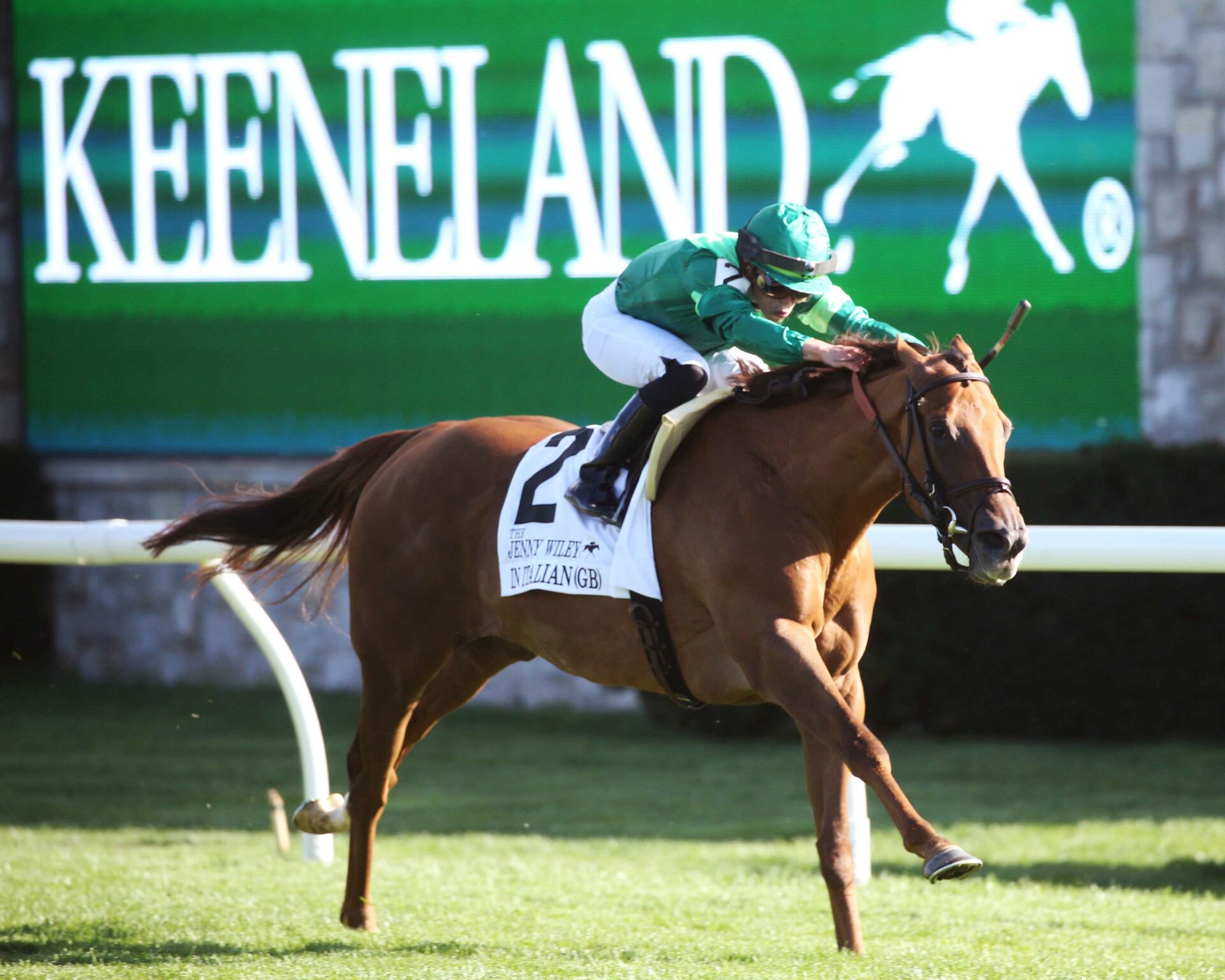 In Italian, horse, Peter M. Brant, Jenny Wiley Stakes, sábado, 15 de abril de 2023, Keeneland. Foto: Coady Photography