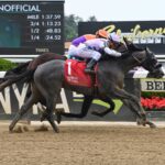 Arcangelo, horse, Don Alberto Corporation, Peter Pan Stakes, sábado, 13 de mayo de 2023, Belmont Park. Foto: Coglianese Photo