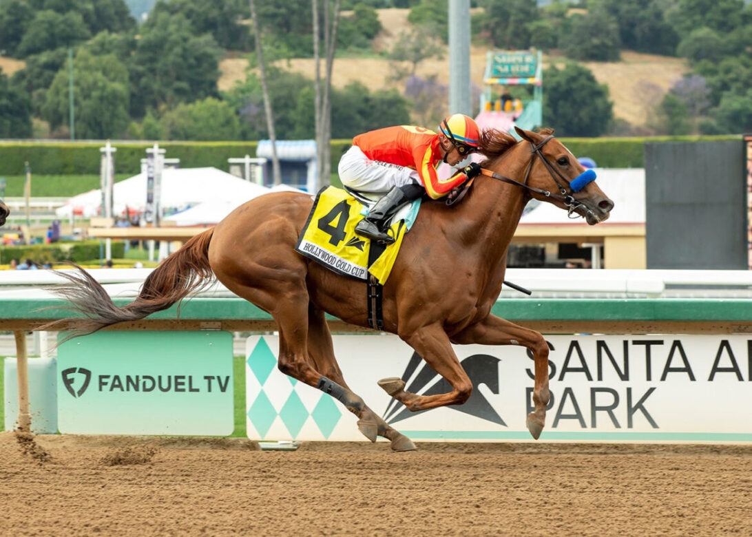 Defunded, Horses, Athens Woods, Hollywood Gold Cup Stakes, lunes, 29 de mayo de 2023, Santa Anita Park. Foto: Benoit Photo