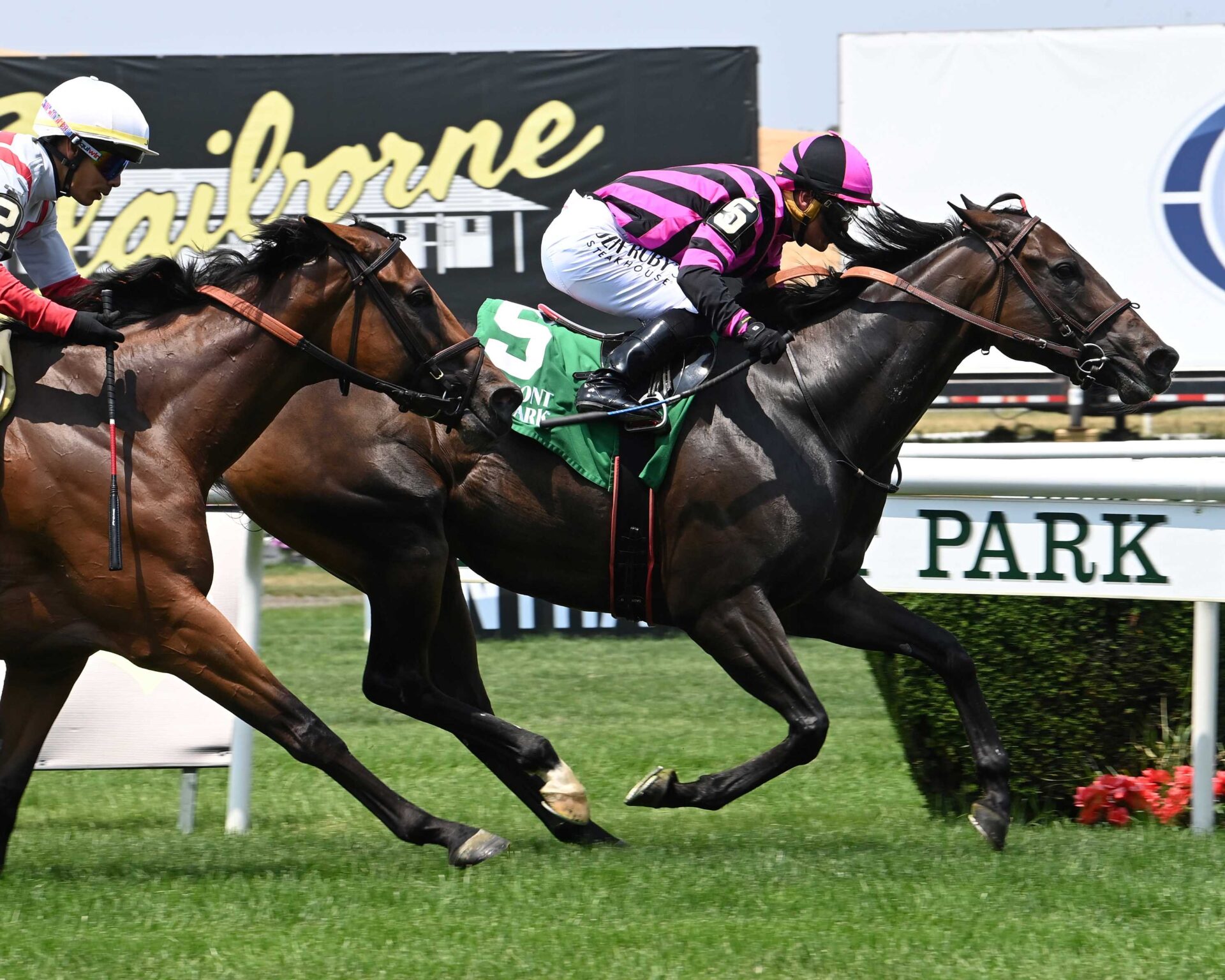 Evvie Jets, horse, Twirling Candy, Perfect Sting Stakes, domingo, 2 de julio de 2023, Belmont Park. Foto: Coglianese Photo & Susie Raisher