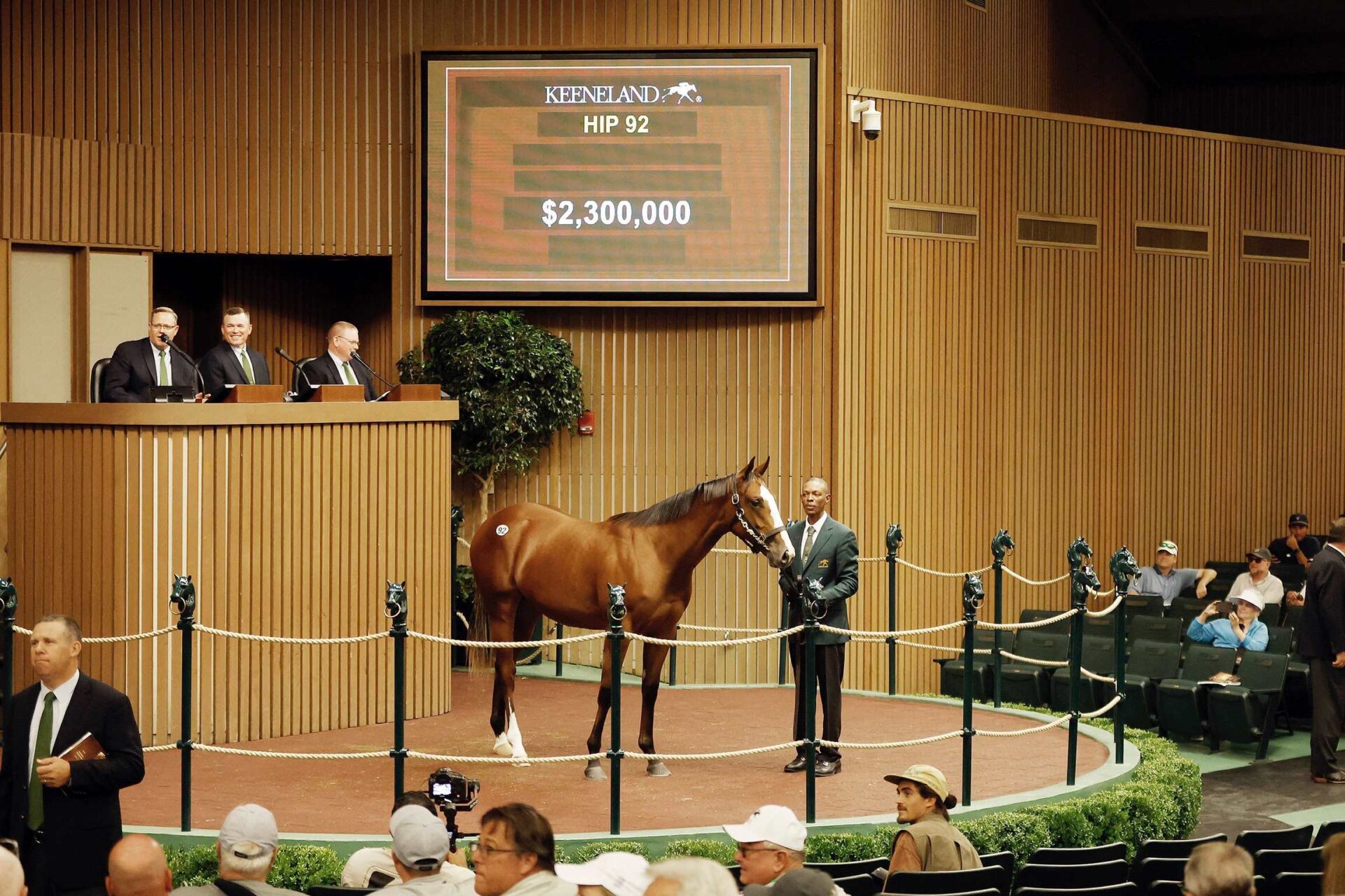 Yearling, 92, Potranca, Into Mischief en Delightful Joy por Tapit, sesión 1, Keeneland Sales, lunes, 11 de septiembre de 2023, Keeneland. Foto: Keeneland