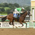 Three Witches, Horses, Into Mischief, Santa Mónica Stakes, sábado, 3 de febrero de 2024, Santa Anita Park. Foto: Benoit Photo