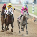 Hit Show, horse, Candy Ride, West Virginia Governor´s Stakes, domingo, 4 de agosto de 2024, Mountaineer Casino. Foto: Coady Media