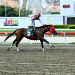 Tuco Salamanca, horse, Equal Stripes, Clásico Federico Carmona Perera, domingo, 13 de abril de 2025, La Rinconada. Foto: José Antonio Aray