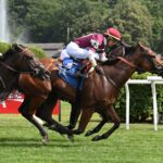 Deep Satin, horses, Eurowest Bloodstock Services, De La Rosa Stakes, jueves, 10 de julio de 2025, Saratoga. Foto: Coglianese Photo