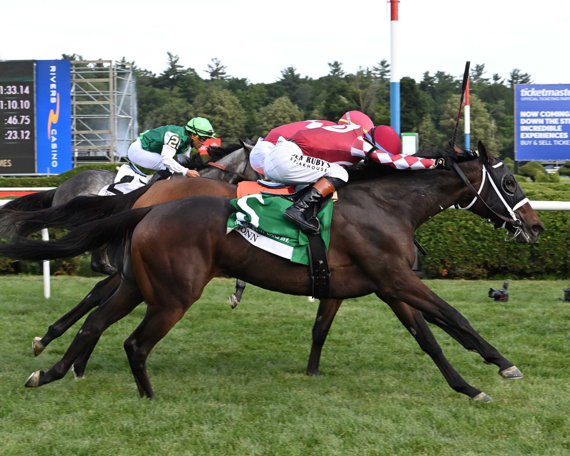 Fionn, horse, Twirling Candy, Belmont Oaks Invitational Stakes, sábado, 5 de julio de 2025, Saratoga. Foto: Coglianese Photo & Susie Raisher