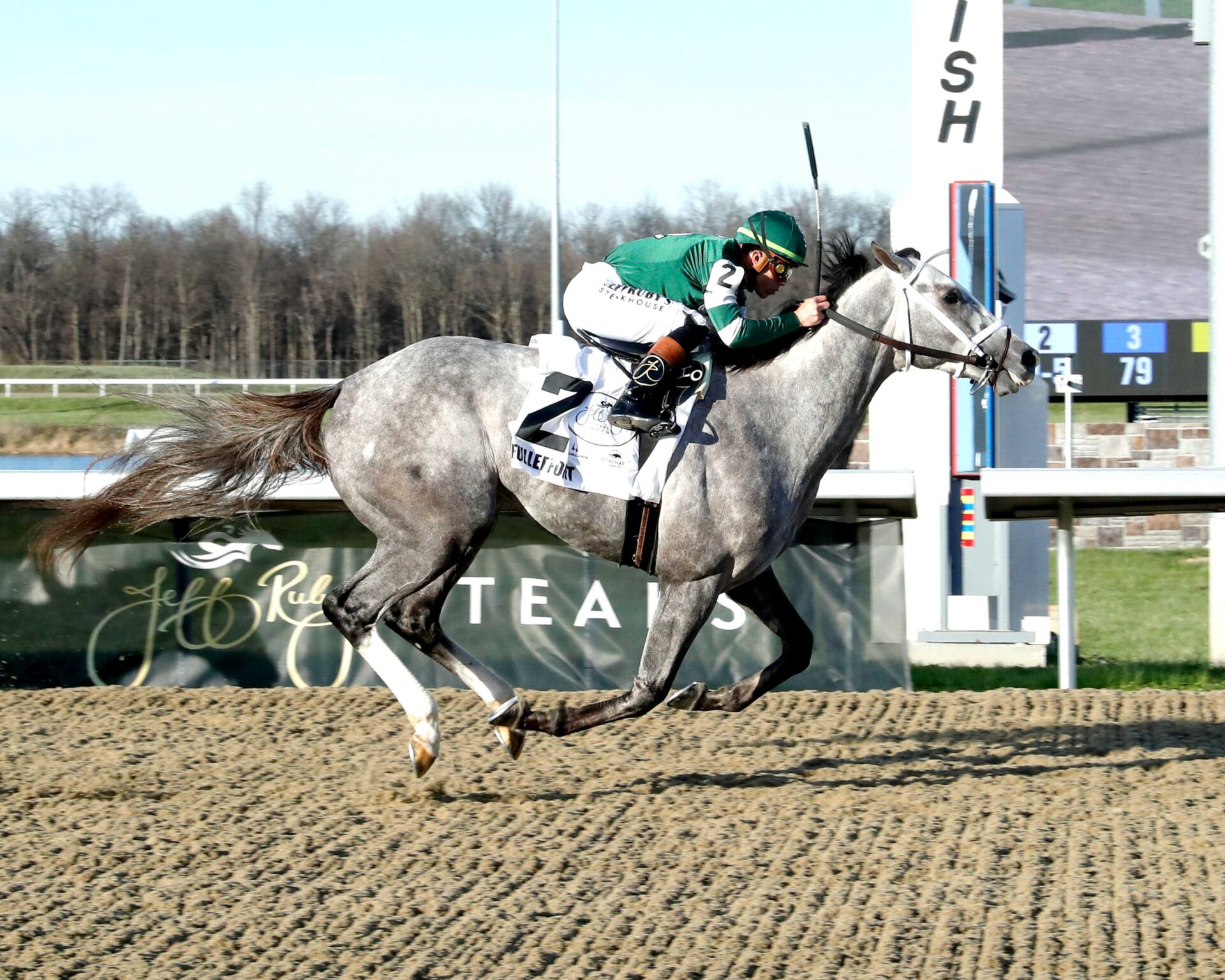 Fulleffort, horse, Liam´s Map, Jeff Ruby Stakes, sábado, 21 de marzo de 2026, Turfway Park. Foto: Coady Media