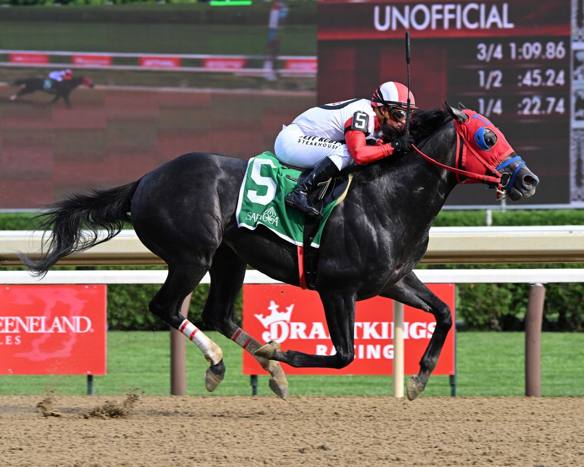 Buttah, horse, Leofric, John Morrissey, jueves, 6 de julio de 2026, Saratoga. Foto: Coglaniese Photo