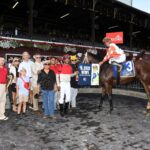 Starship Lizzy, horse, Javier Castellano, 6000 primeros, miércoles, 26 de agosto de 2026, Saratoga. Foto: Coglaniese Photo