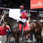 Rothschild, horse, jockey, Luis Sáez, 4000 primeros, sábado, 22 de agosto de 2026, Saratoga. Foto: Coglaniese Photo