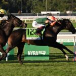 Let Em Know, horse, Dixiana Farms, Pilgrim Stakes, sábado, 3 de octubre de 2026, Belmont Park. Foto: Coglaniese Photo & Susie Raisher